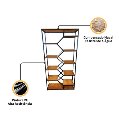 Estante industrial Madri - MetaloArt