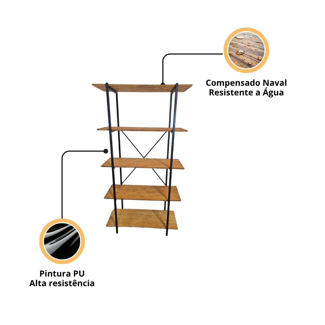 Estante industrial Veneza - MetaloArt
