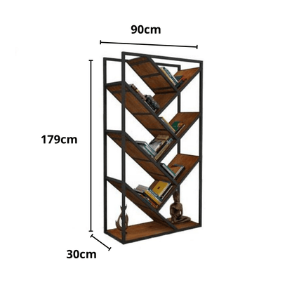 Medidas da Estante Industrial Weel para Sala e Escritório - Metaloart