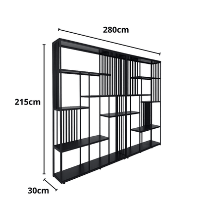 Medidas da Estante Industrial Verona Max - MetaloArt