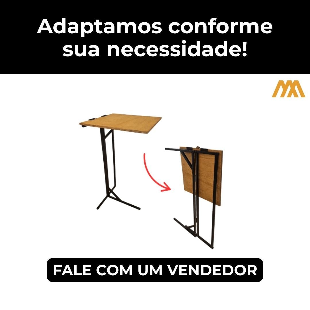 Mesa Bistrô Estilo Industrial - MetaloArt
