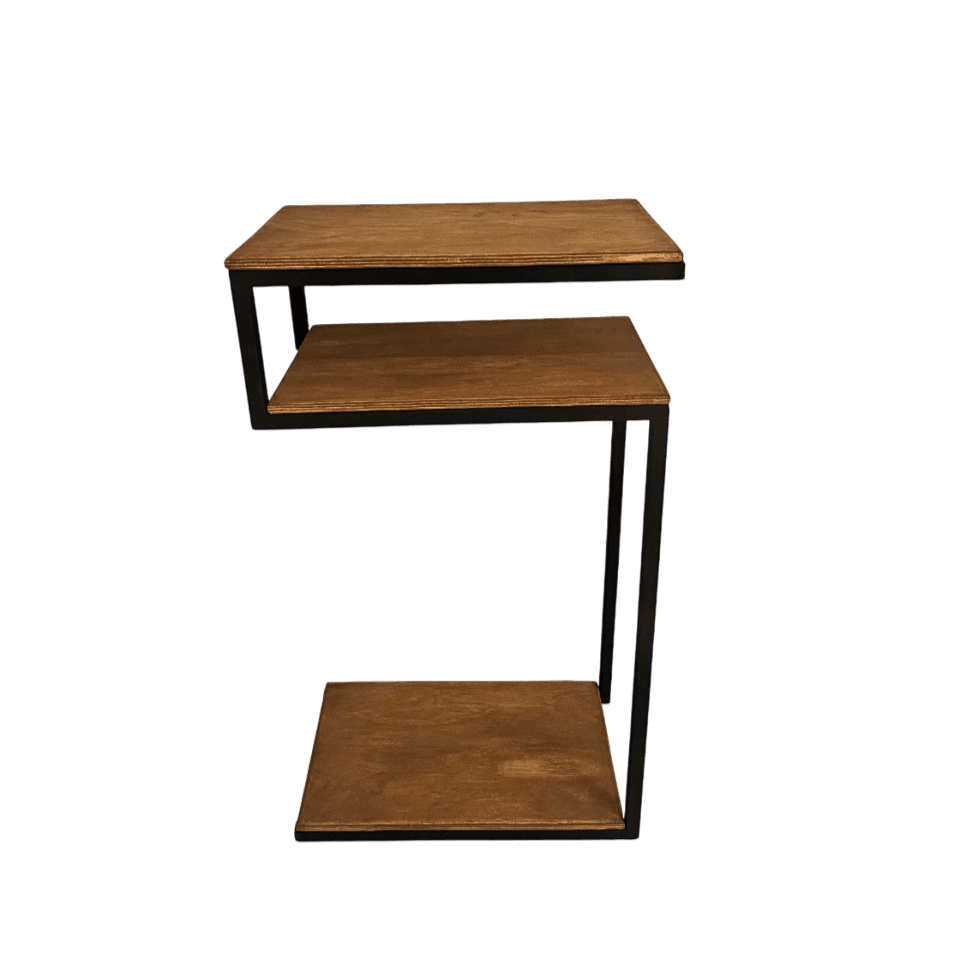 Mesa de apoio lateral industrial em S - MetaloArt
