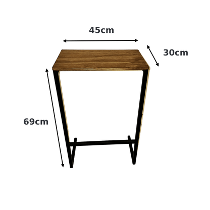 mesa de apoio lateral industrial pinus sveinn - My Store