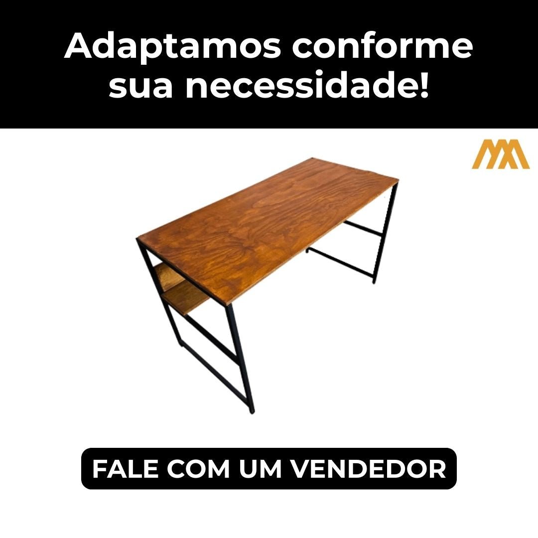 Mesa de Escritório Industrial Valley - MetaloArt