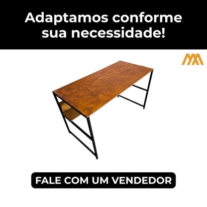 Mesa de Escritório Industrial Valley - MetaloArt