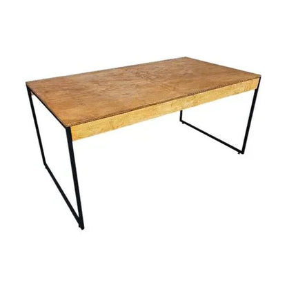 Mesa De Jantar Estilo Industrial Rústica - MetaloArt