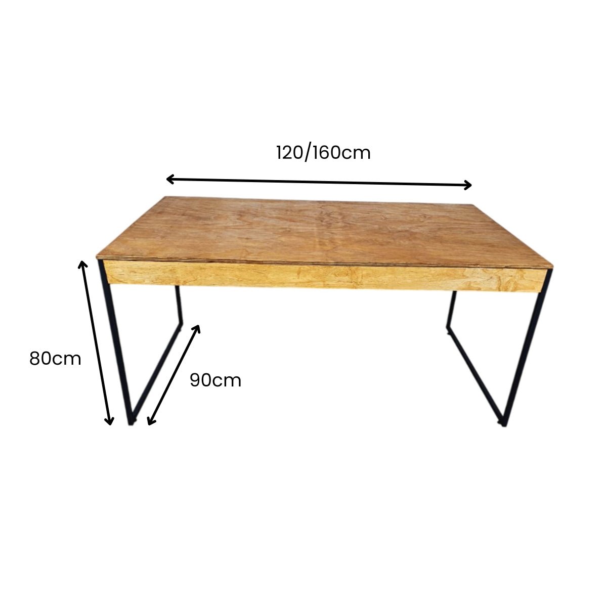 Mesa De Jantar Estilo Industrial Rústica - MetaloArt
