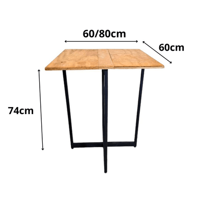 Mesa Dobravel Estilo Industrial Raar - MetaloArt
