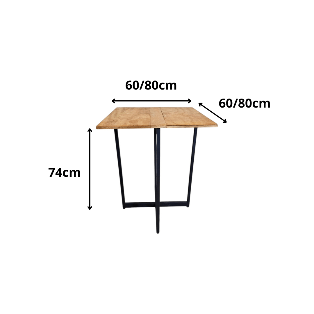 Mesa Dobravel Estilo Industrial Raar - MetaloArt