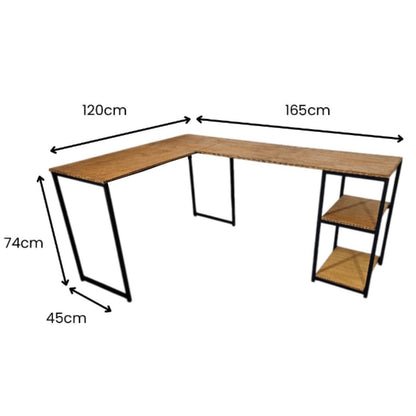 Mesa Em L industrial Resistente a Agua - MetaloArt
