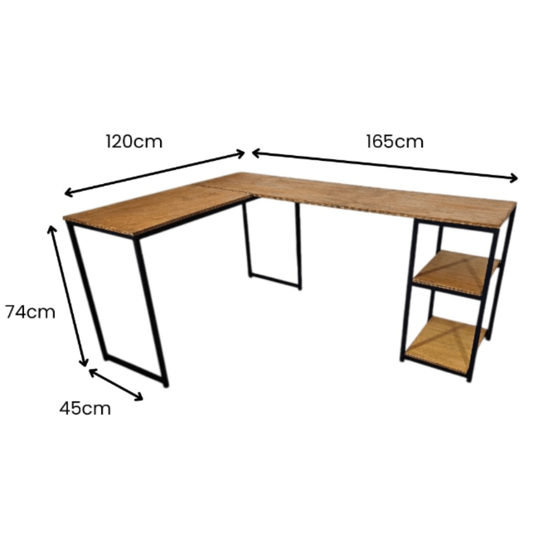 Mesa Em L industrial Resistente a Agua - MetaloArt