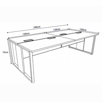 Mesa Escritório Estilo Industrial Heavy - MetaloArt
