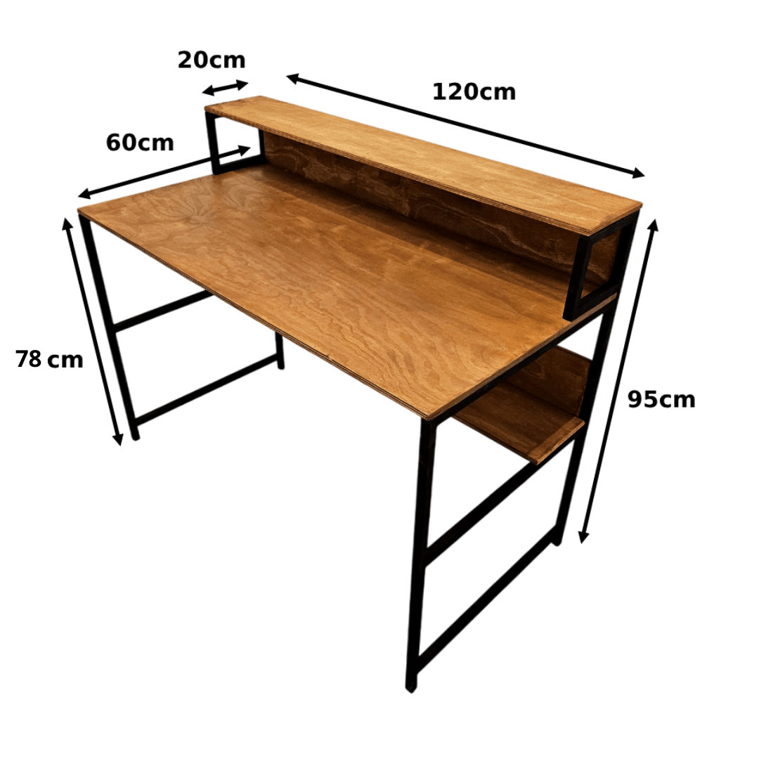 Mesa escrivaninha industrial Arturo - MetaloArt