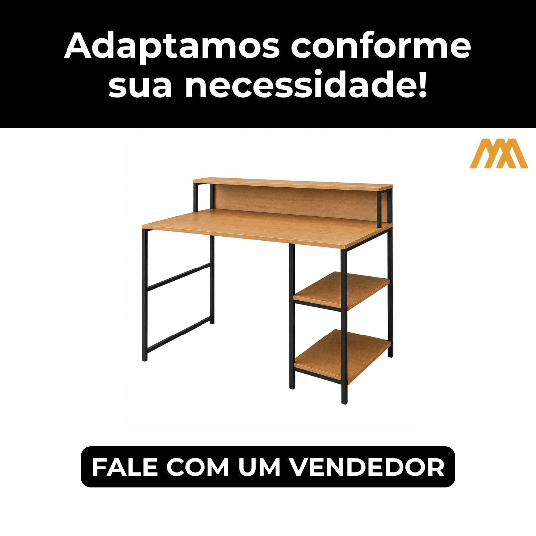 Mesa Escrivaninha Industrial Arturo Exclusive - MetaloArt