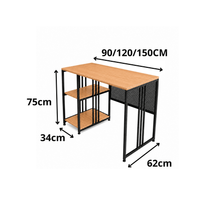 Mesa Escrivaninha Industrial Iron - MetaloArt