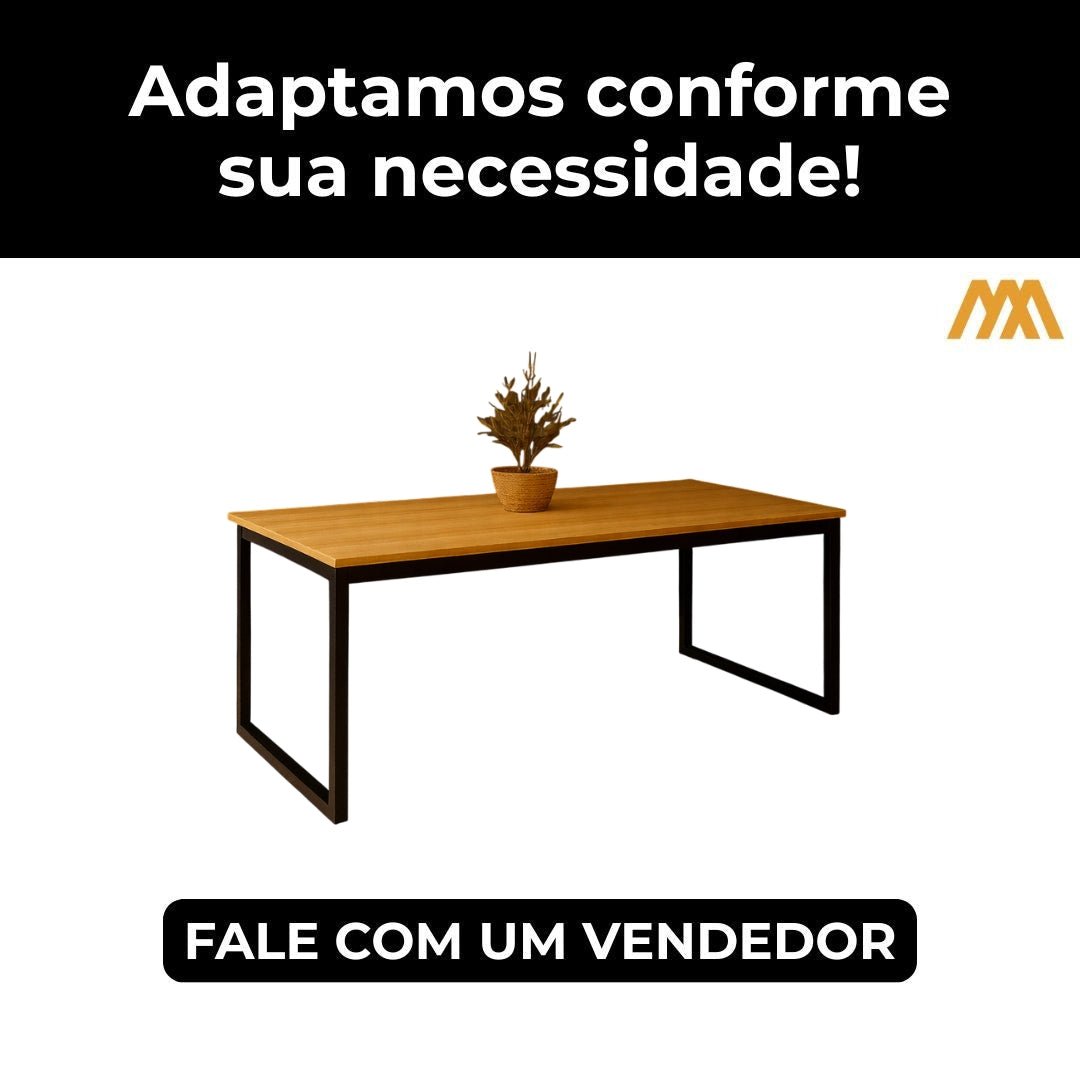 Mesa Estilo Industrial Louvre - MetaloArt