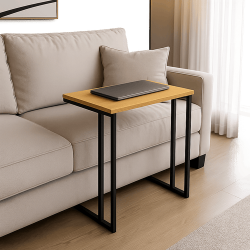 Mesa Lateral de Sofá e Cama Industrial Side - MetaloArt