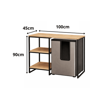 Móvel Estilo Industrial Para Frigobar Adega Cervejeira - MetaloArt