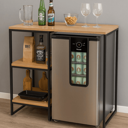 Móvel Estilo Industrial Para Frigobar Adega Cervejeira - MetaloArt