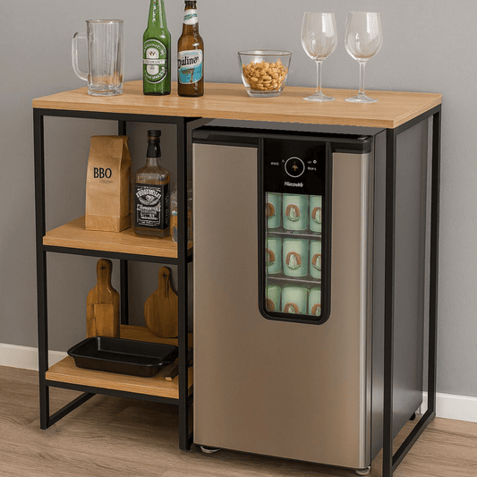 Móvel Estilo Industrial Para Frigobar Adega Cervejeira - MetaloArt