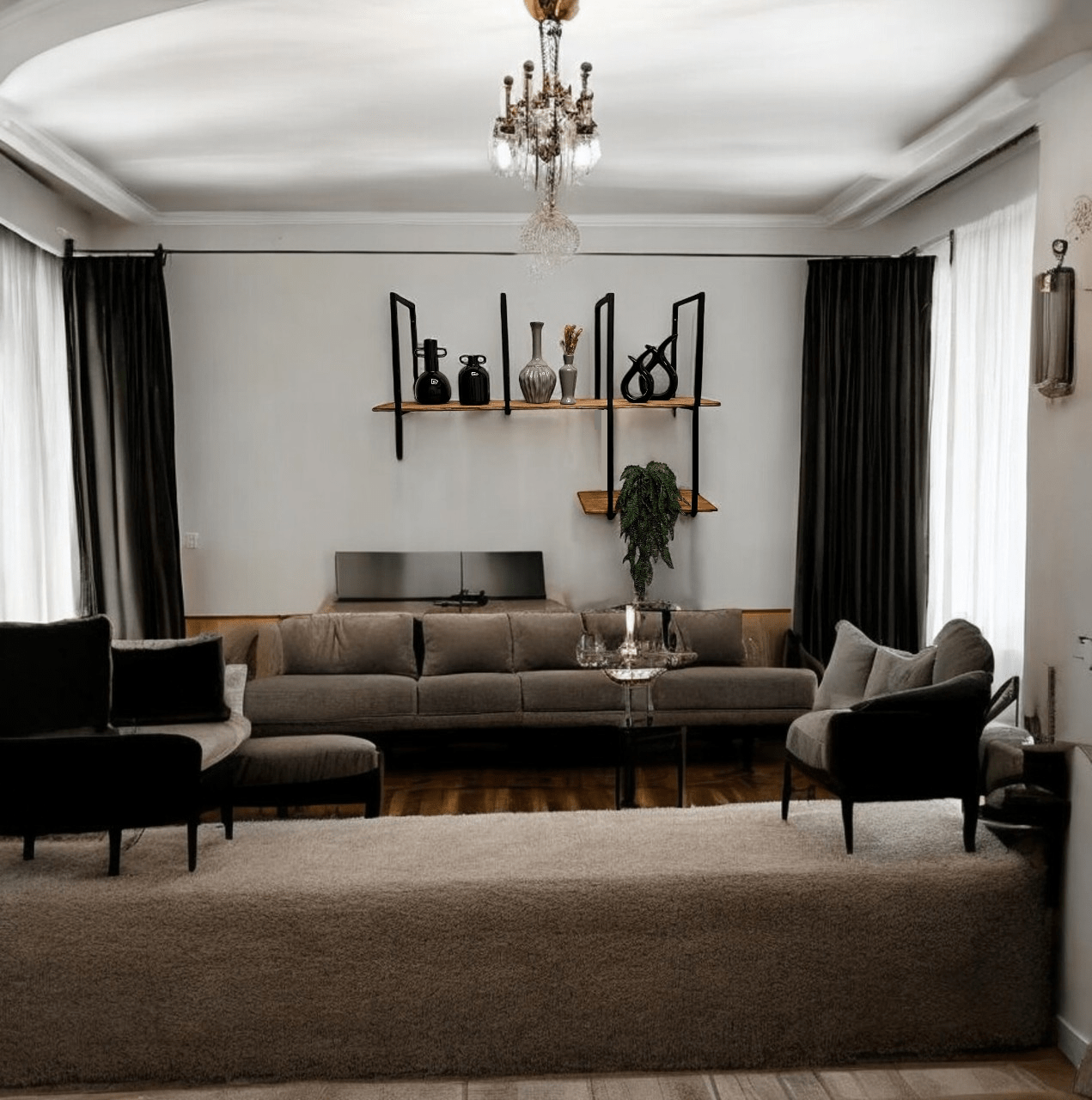 prateleira comercial/residencial mess parede ou suspensa - My Store