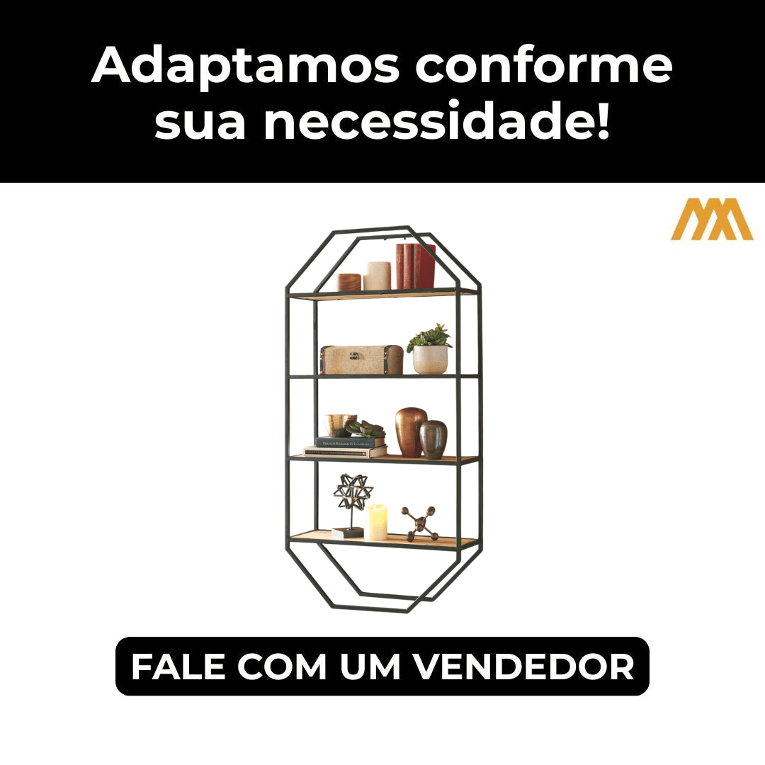 Prateleira Industrial Latif - MetaloArt