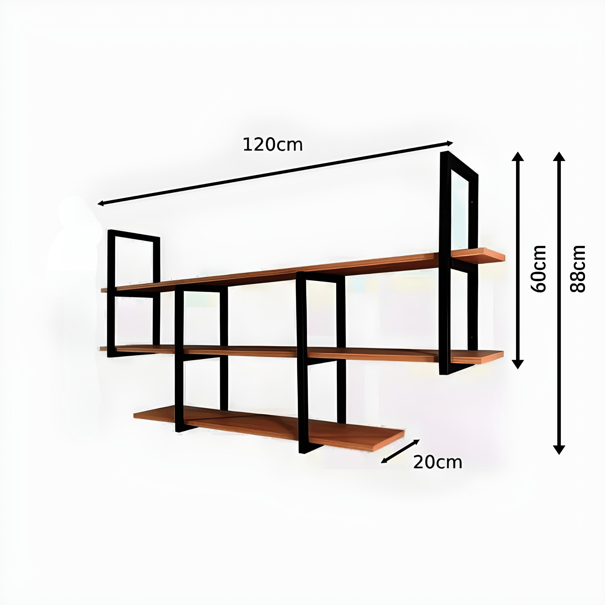 prateleira industrial parede barr 02 - My Store
