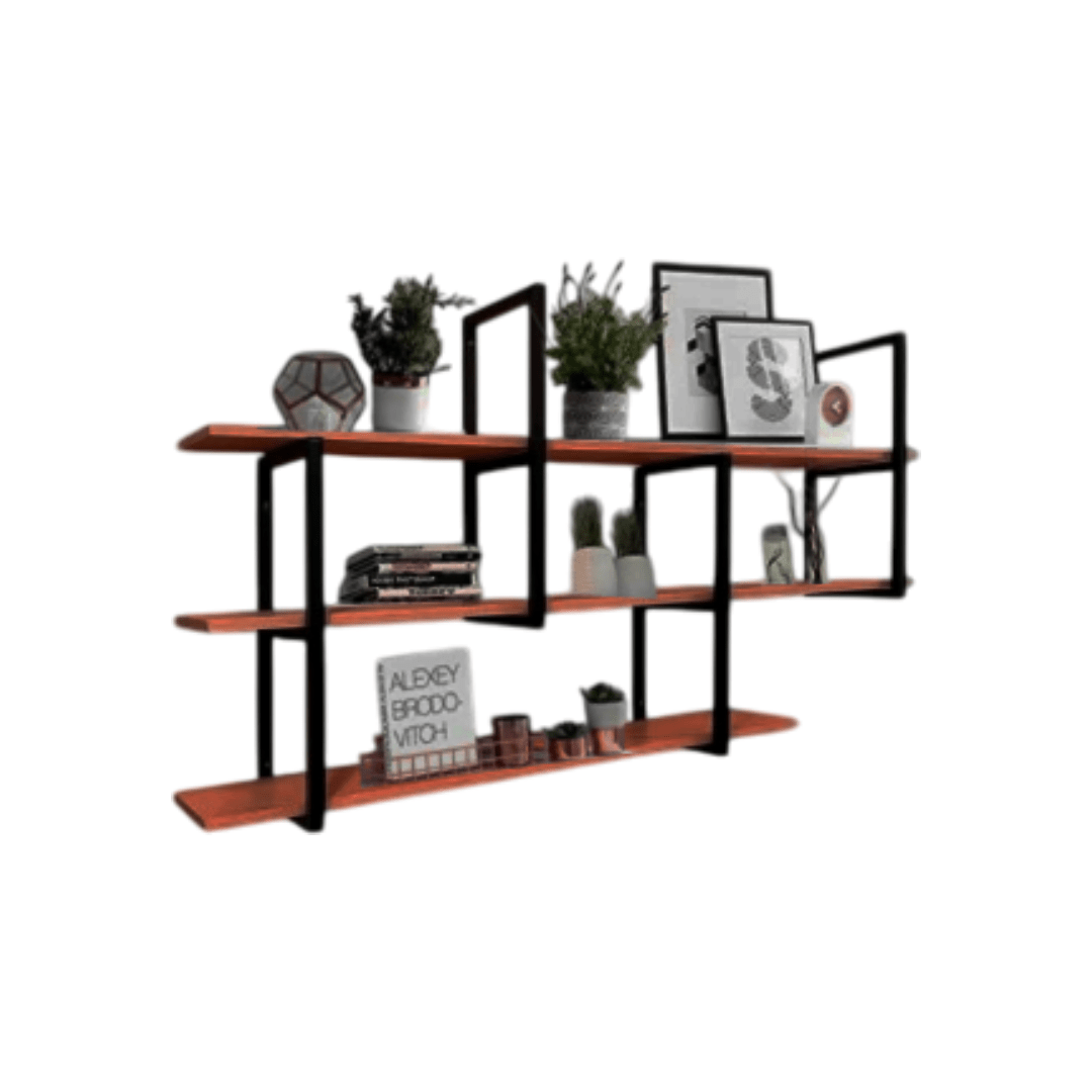 prateleira industrial parede barr 120 x 88 x 25 - My Store