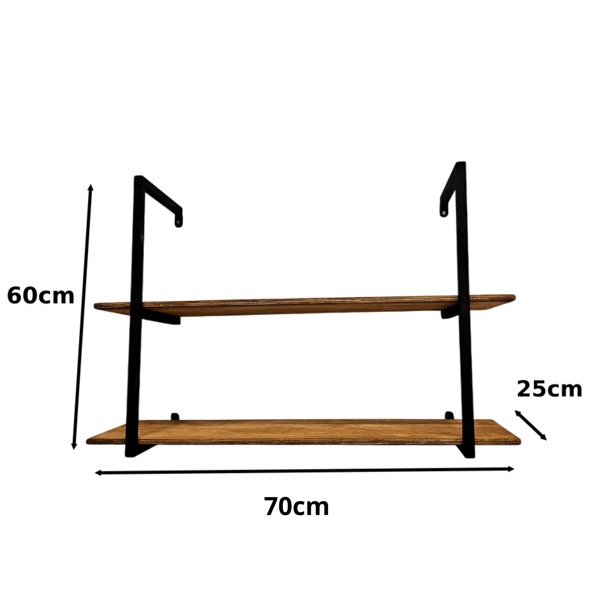 prateleira industrial parede stylus 02 70 x 25 x 60 cm - My Store