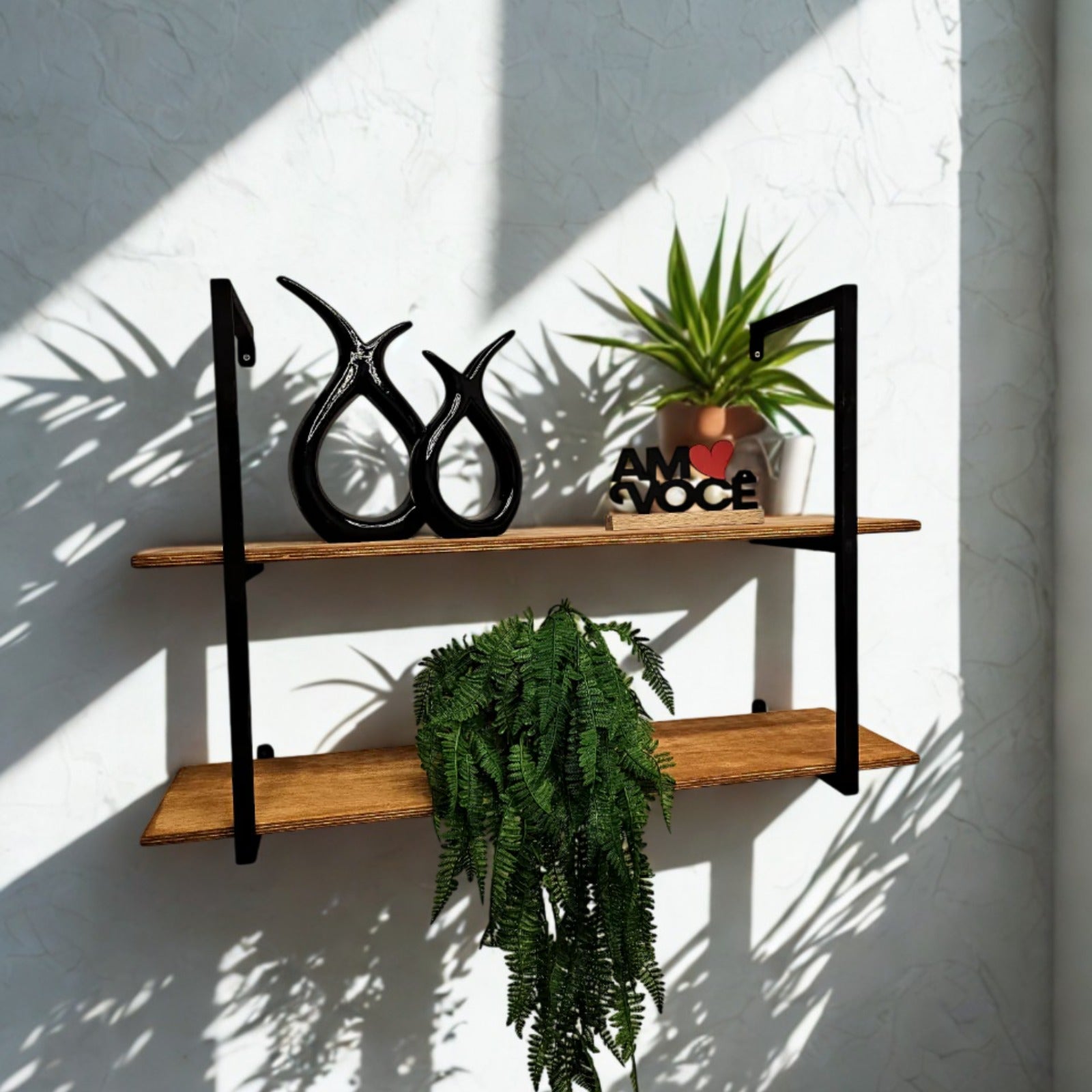 prateleira industrial parede stylus 02 90 x 25 x 60 cm - My Store