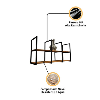 Prateleira para cozinha parede Voyeur - MetaloArt