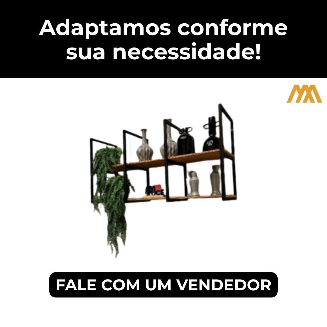 Prateleira Industrial para Cozinha Sob Medida Voyeur - Metaloart
