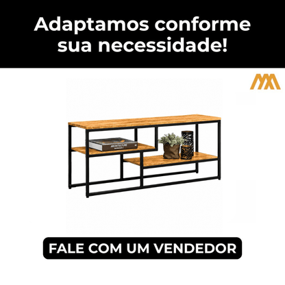 Adaptamos o Rack Estilo Industrial Axis - MetaloArt