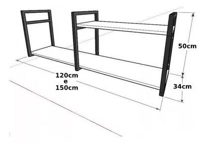 Rack Estilo Industrial Bella - My Store