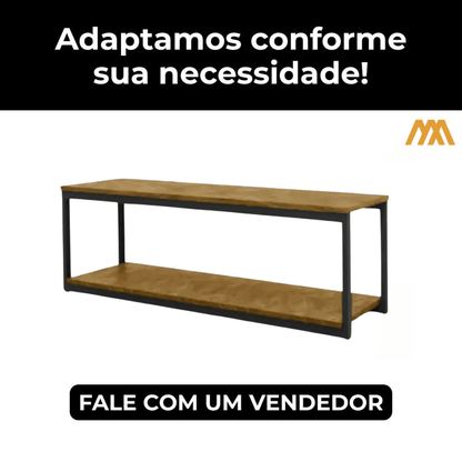 Rack Estilo Industrial Veneza - MetaloArt