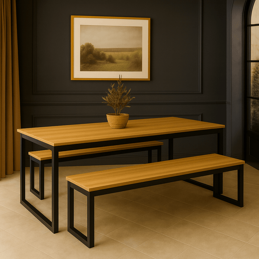 Sala de Jantar Estilo Industrial Louvre - MetaloArt