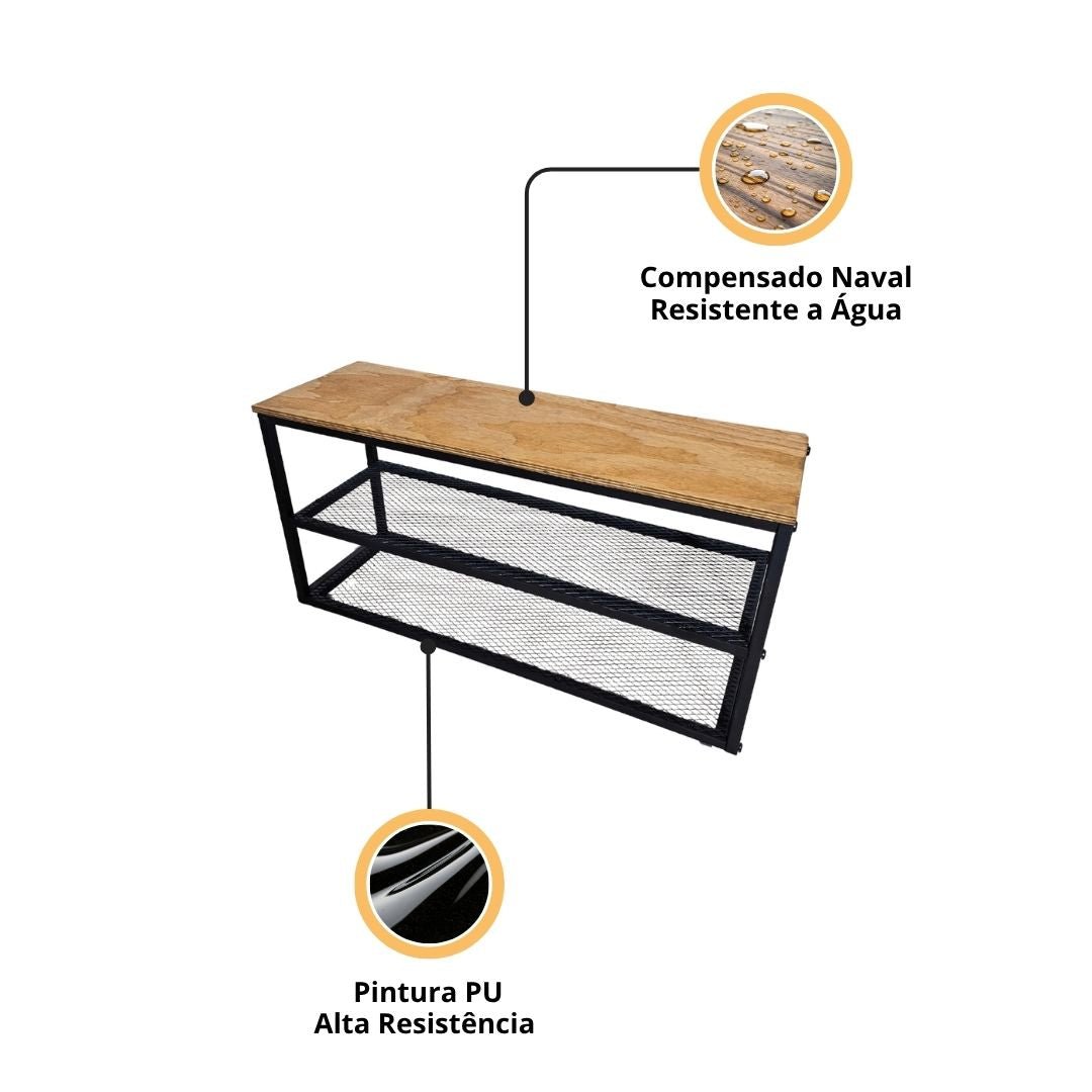 Sapateira Industrial Bergamo Resistente a Água - MetaloArt