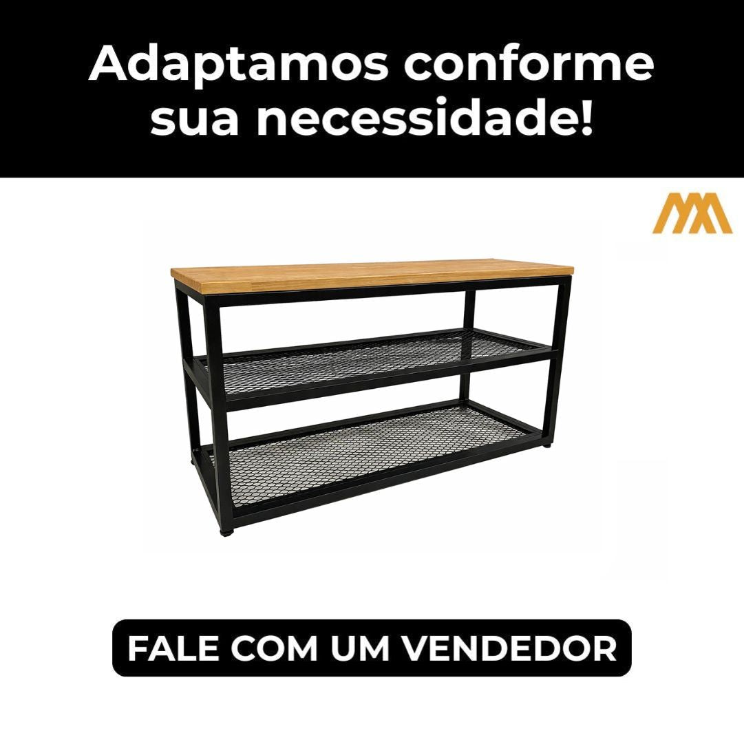 Sapateira Industrial Bergamo Resistente a Água Sob Medida - MetaloArt
