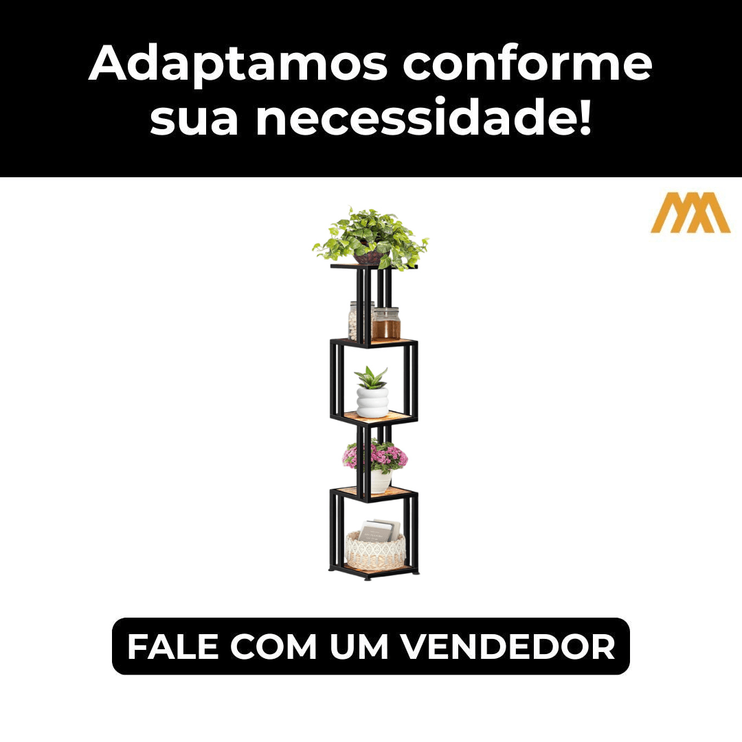 Suporte Plantas Industrial Lohana - MetaloArt