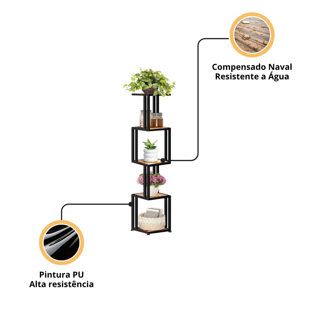 Suporte Plantas Industrial Lohana - MetaloArt